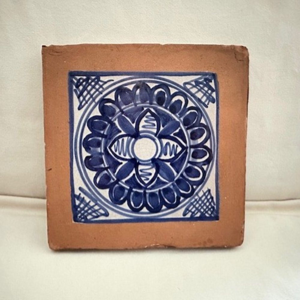 Vintage Art Tile Wall Hanging
